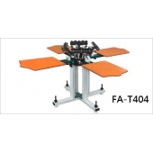 FA-T404 T恤手動網版四色印刷機